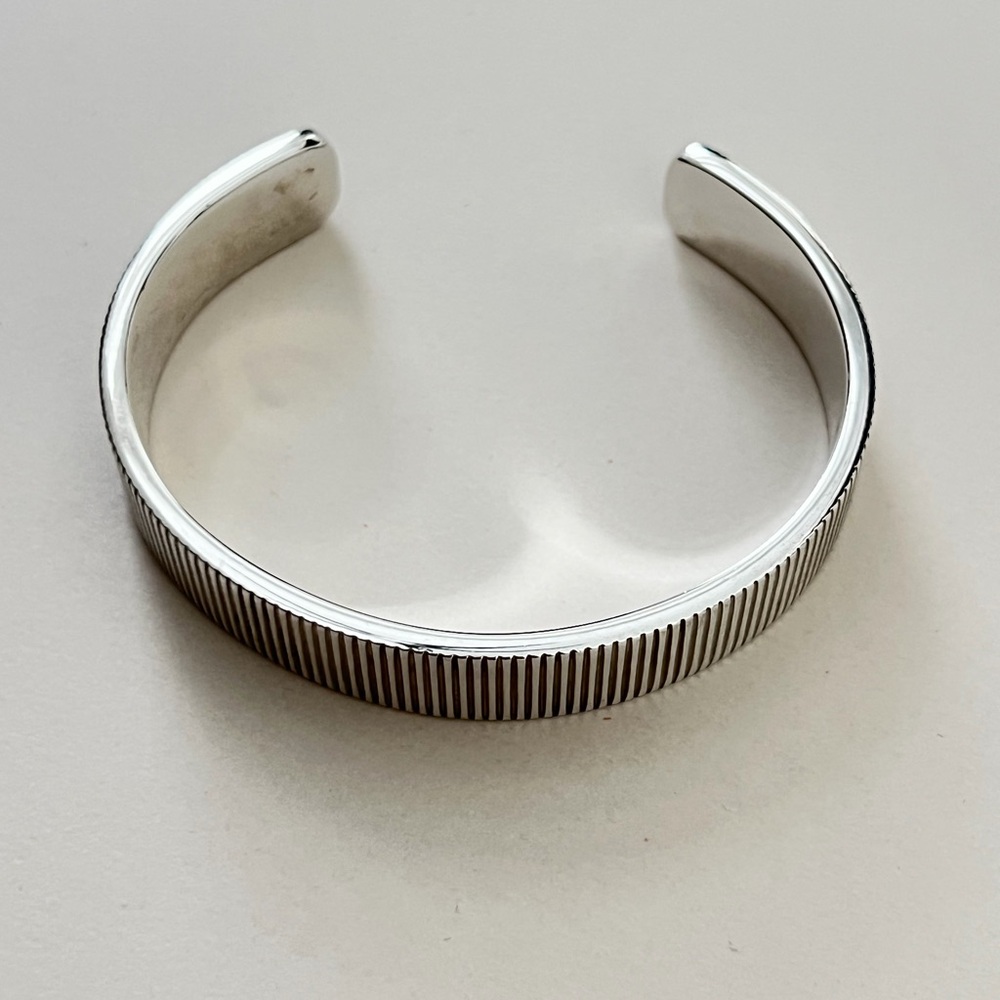 Tiffany & Co. Men's Silver Textured Cuff
